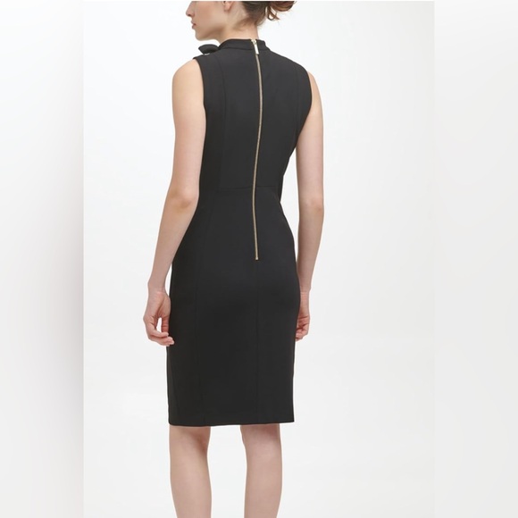 NWT Calvin Klein Bow Neck Sheath Dress - Picture 3 of 8